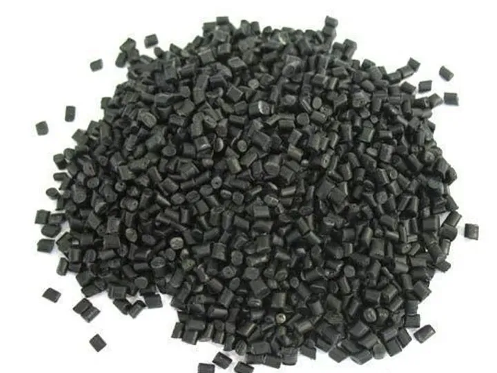 plastic black pellets