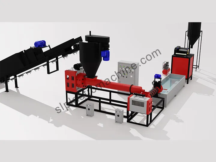 plastic recycling pelletizing line