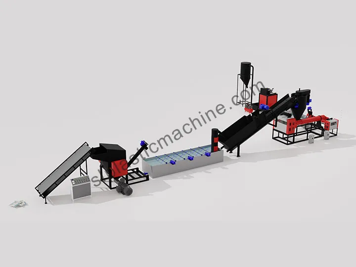 rigid plastic recycling line