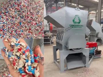 industrial plastic shredder machine